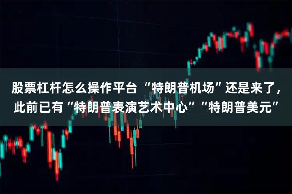 股票杠杆怎么操作平台 “特朗普机场”还是来了，此前已有“特朗普表演艺术中心”“特朗普美元”